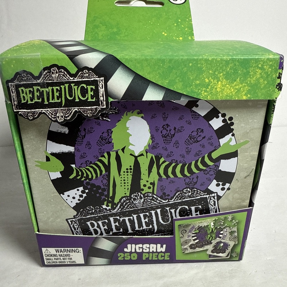 Beetlejuice 250-Piece Jigsaw Puzzle in Collectible Tin Container